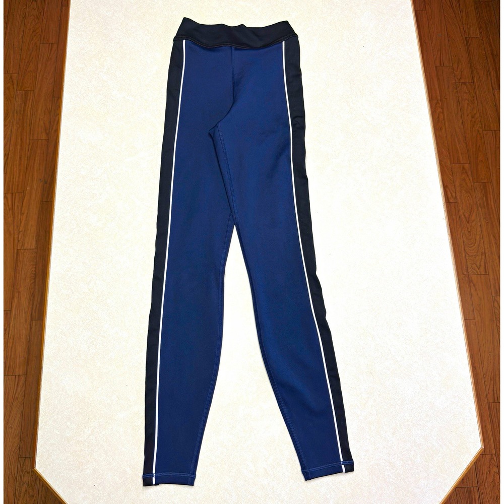 Greyson Luna Two-Tone Side Stripe Leggings Women's XS Navy Black Golf Casual
